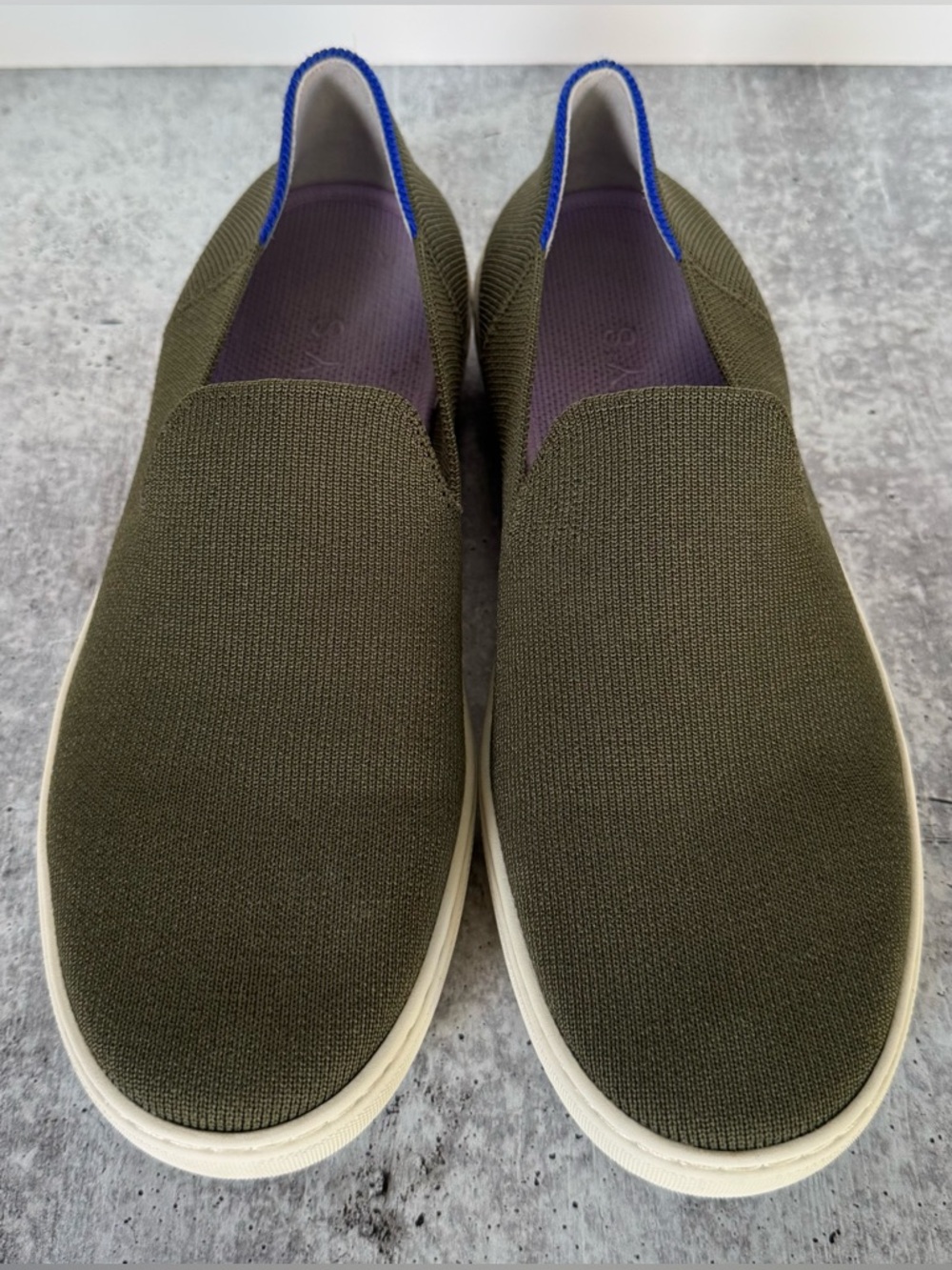 Rothy's The Original Slip On Comfort Shoes Sneakers Green Women’s 9